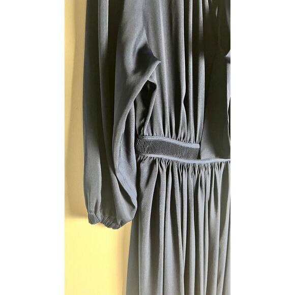 Andrea’s Lookbook X Joe’s Jeans Navy Elle Blouson MIDI Dress Sz Medium - Picture 7 of 14